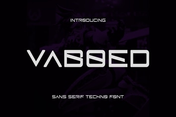 Vaboed - Sans Serif Techno Font