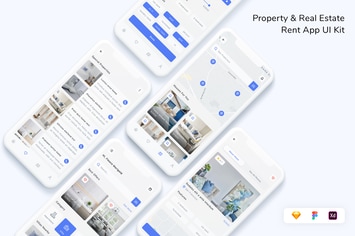 Property & Real Estate Rent App UI Kit