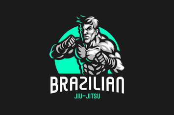 Brazilian Jiu jitsu Logo Template