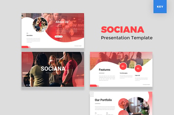 Social Media Keynote Template