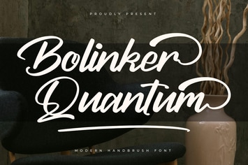 Bolinker Quantum Modern Handbrush Font