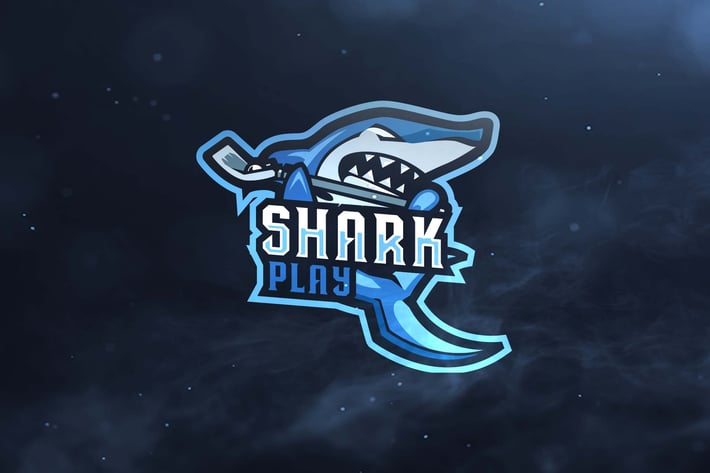 Shark Play Sport and Esports Logos