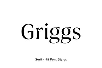 Griggs Serif Font Family