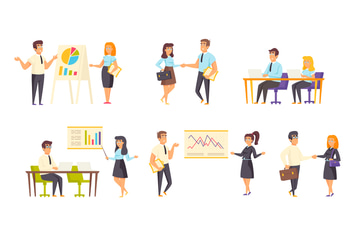 Business Meeting Peopel Character Situation
