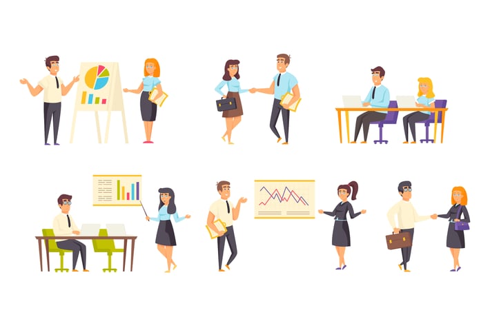 Business Meeting Peopel Character Situation