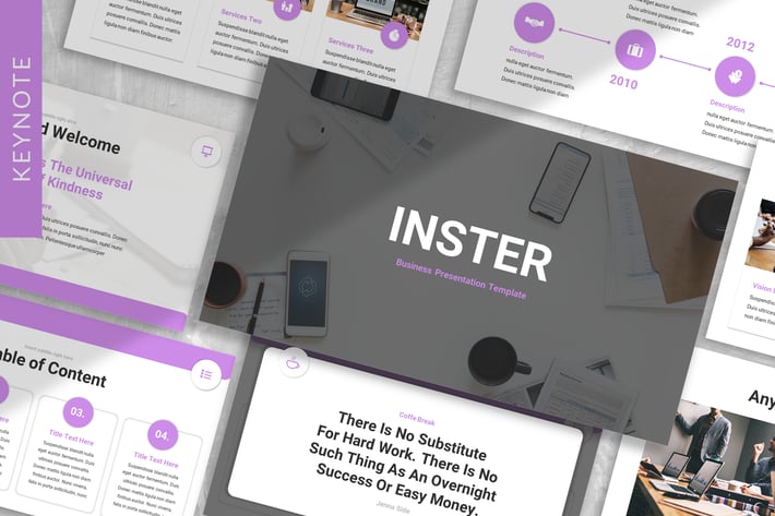Inster - Creative Agency Keynote Template