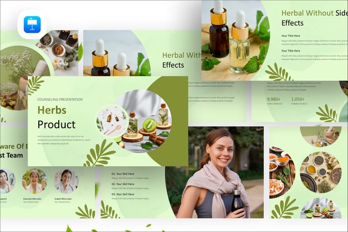 Herbs Product Keynote Presentation Template