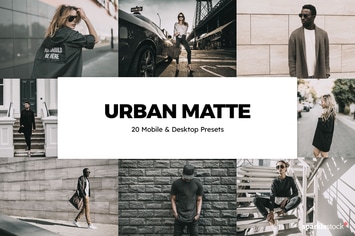 20 Urban Matte Lightroom Presets & LUTs