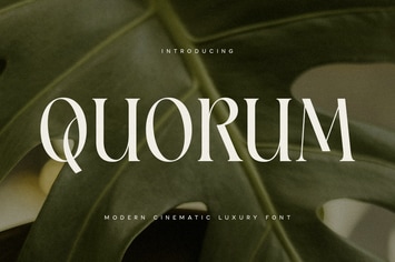 Quorum - Modern Cinematic Luxury Font