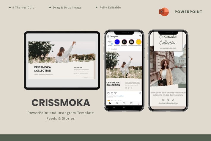Crismoka  - Powerpoint & Instagram Template