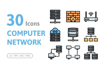 30 Computer Network Icons