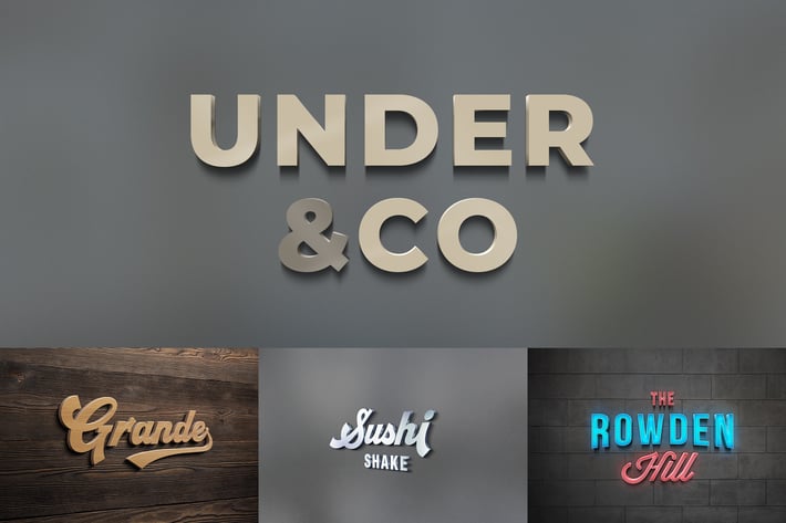 3D Logo Mockups
