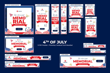 4th of July Banners Ad