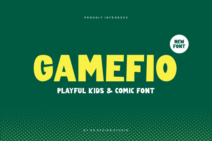Gamefio - Playful Kids & Comic Font