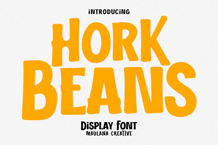 Hork Beans Handwritten Font