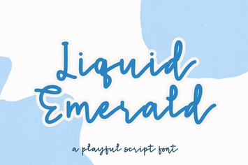 Liquid Emerald Playful Script