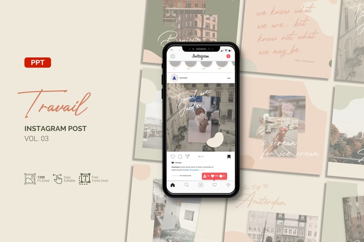Travail Instagram Feed - PPT