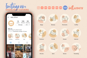 Instagram Highlight Icon V06 Social Influencer