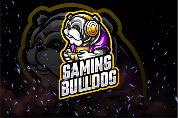 Bulldog E-Sport and Sport Logo Template