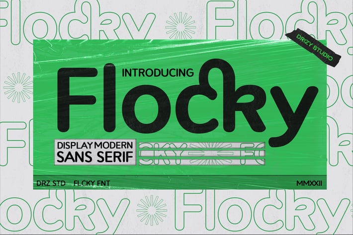 Flocky - Modern Rounded Font