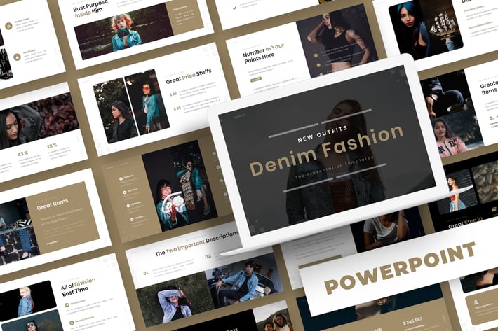 Denim Fashion - Powerpoint Template