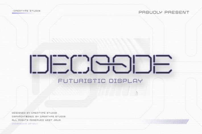 Decoode Futuristic Business Font 
