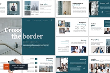 Cross the Border - Powerpoint Tempate