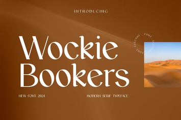 Wockie Bookers Modern Serif Typeface