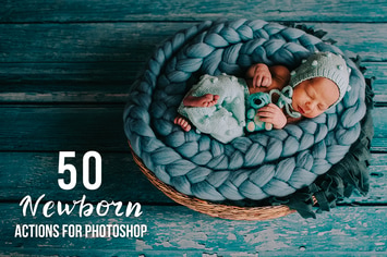 50 Newborn Photoshop Actions