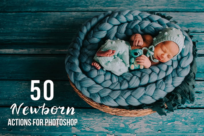 50 Newborn Photoshop Actions