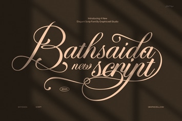 Bathsaida Calligraphy Script Font