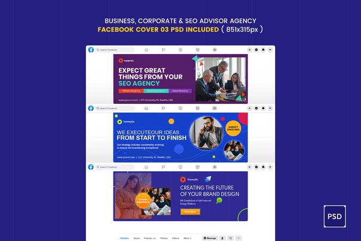 Business, Corporate & SEO Advisors Facebook Cover