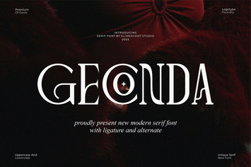 Geconda || Modern Serif Font