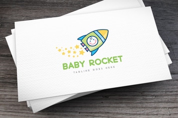 Baby Rocket Logo Template