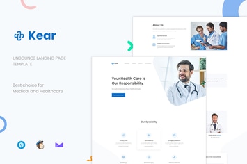 Kear - Medical & Healthcare Unbounce Landing Page