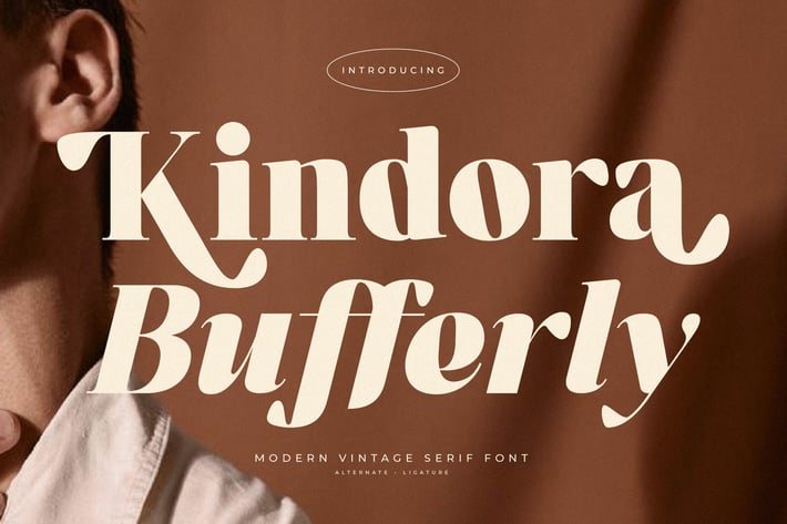 Kindora Bufferly Modern Vintage Serif Font