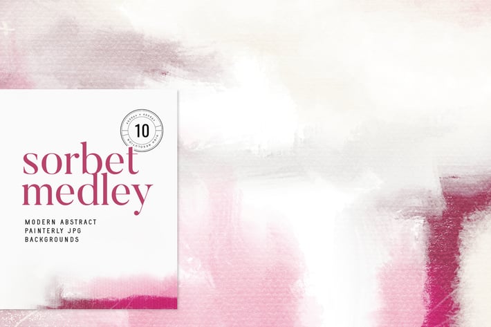 Sorbet Medley Abstract Painterly JPG Backgrounds