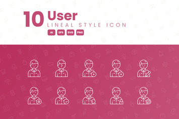 10 User Detailed Icon Collection