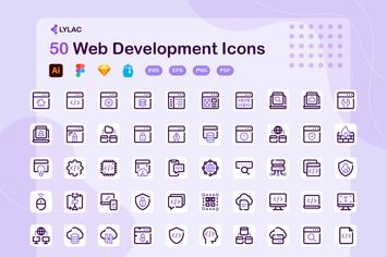 Lylac - Web Development Icons
