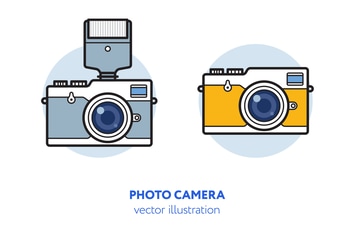 Photo camera vector illustration