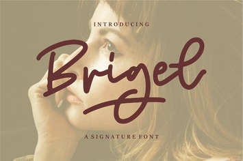 Brigel | A Signature Font