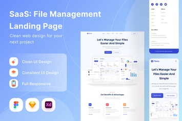 SaaS File Management Landing Page