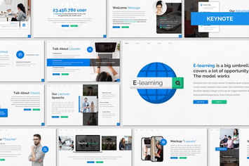 E Learning - Education Keynote Template