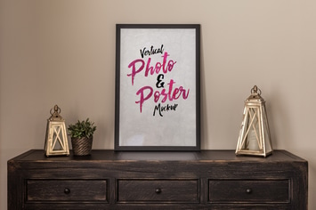 Vertical Photo & Poster Mockup