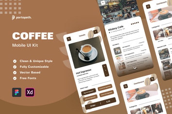 Coffee Shop App - Mobile Kit