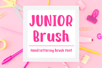 Junior Brush - Handwritten Brush Font