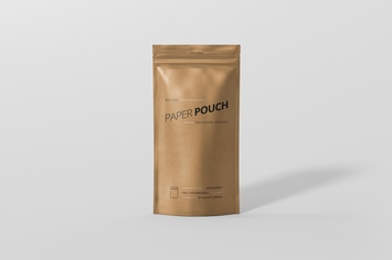 Paper Pouch Bag Mockup Big Size