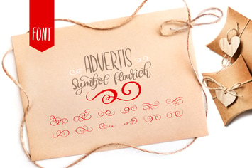 Advertis Ornament Flourish Font