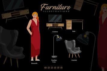 Furniture - Illustrations