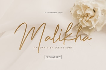 Malikha - Handwritten Script Font